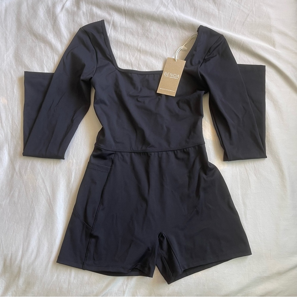 BENOA Long Sleeve Active Romper